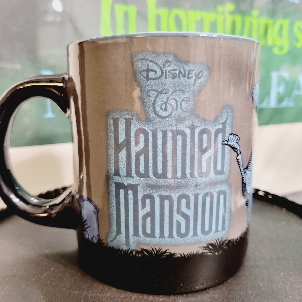 Disney Haunted Mansion Hitchhiking Ghosts Ceramic Mug NWT